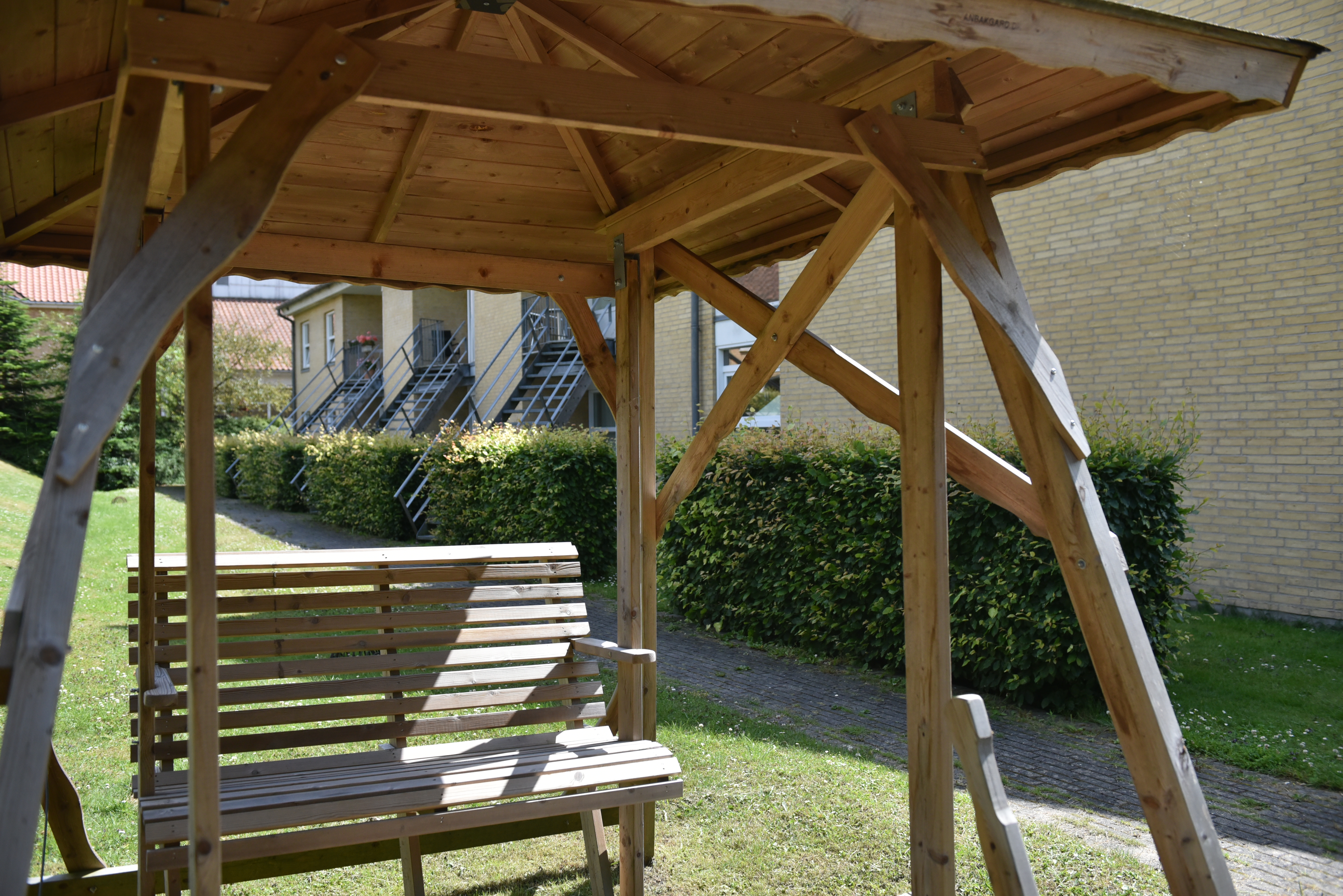 En del af udeområdet på Borupvænget