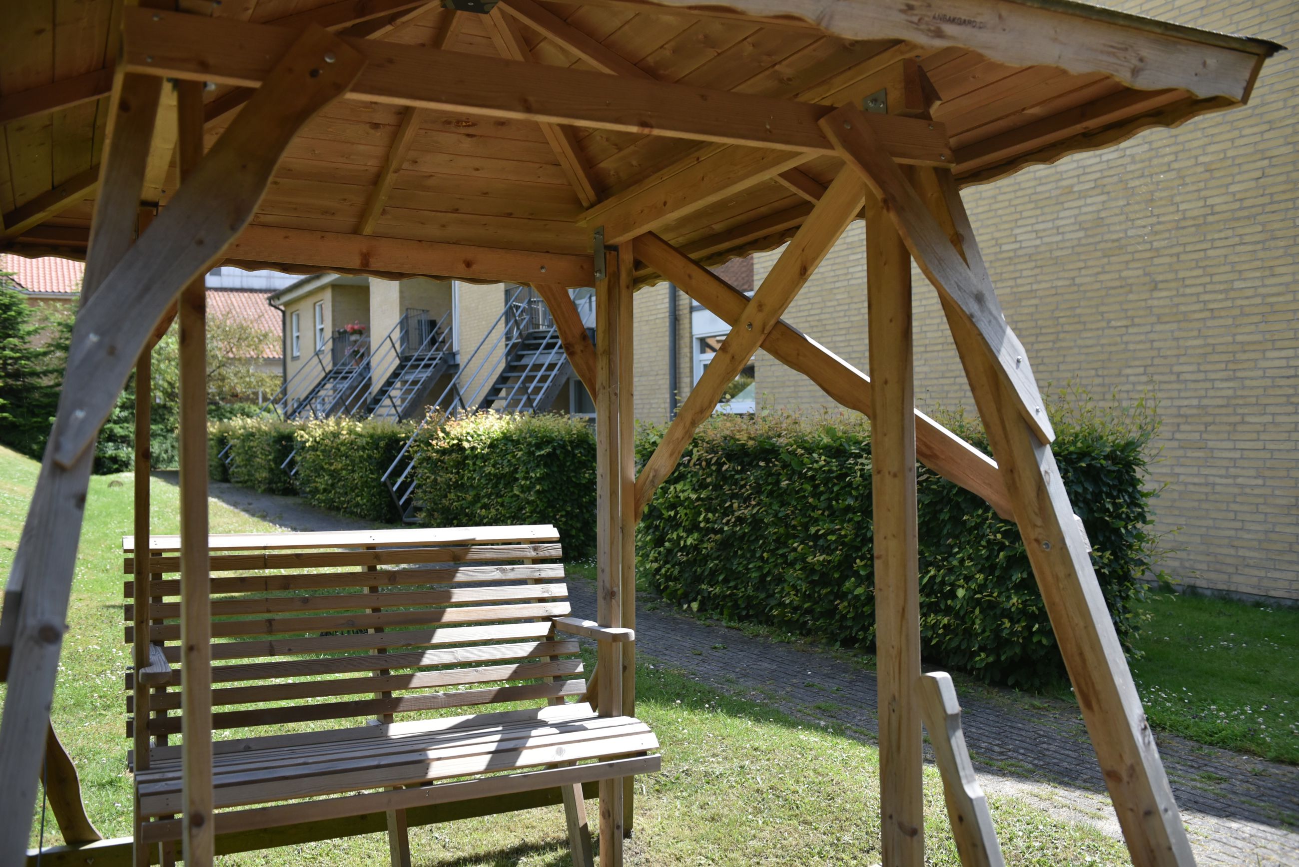 En del af udeområdet på Borupvænget