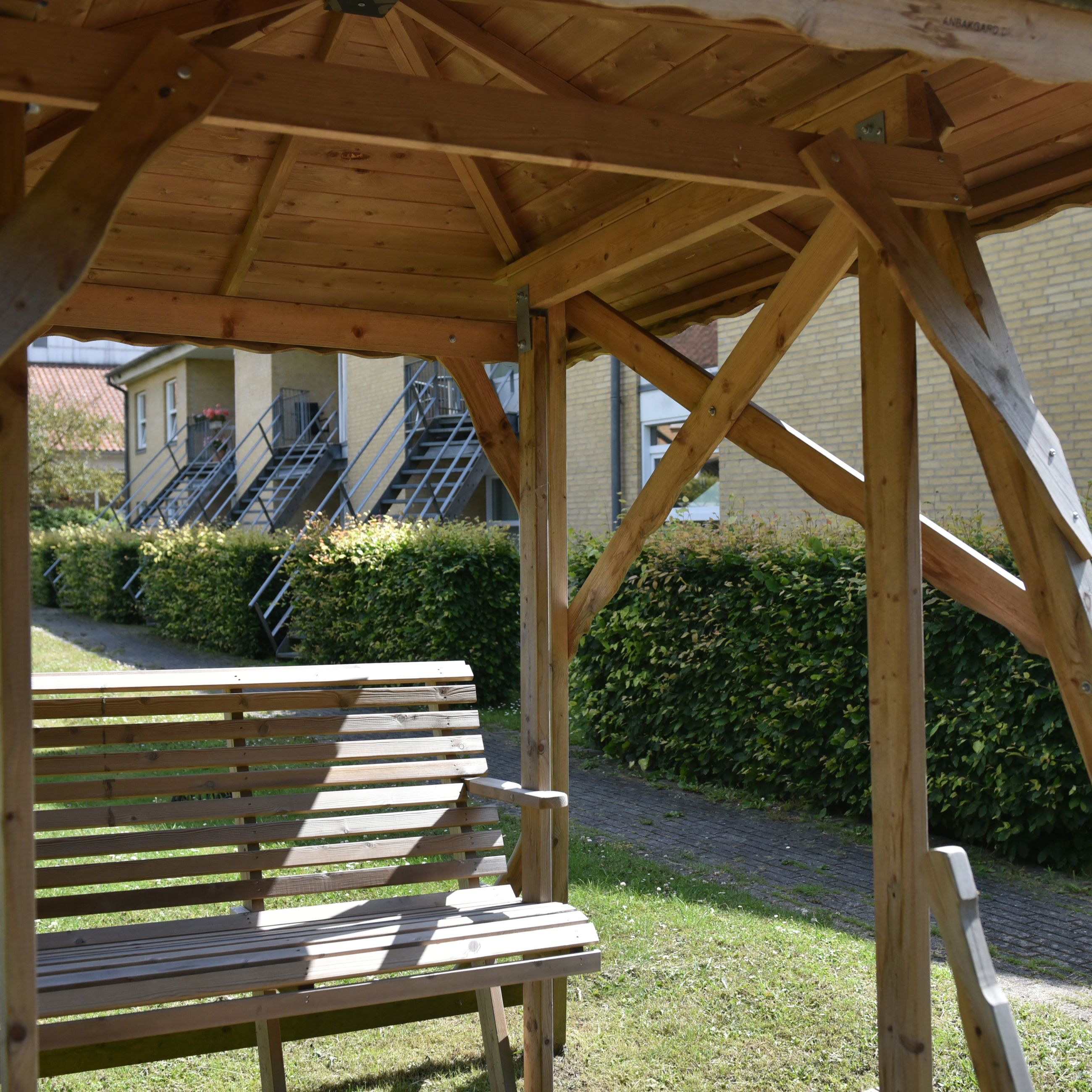 En del af udeområdet på Borupvænget