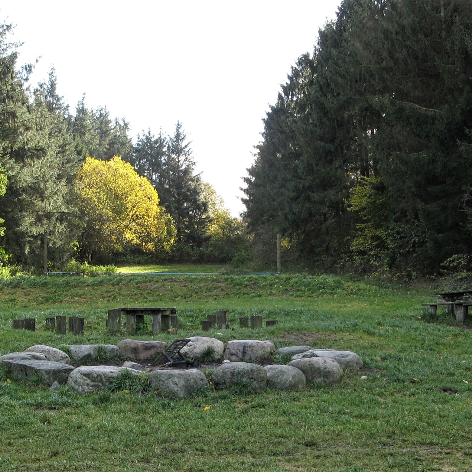 Bålplads i Romalt Bakker