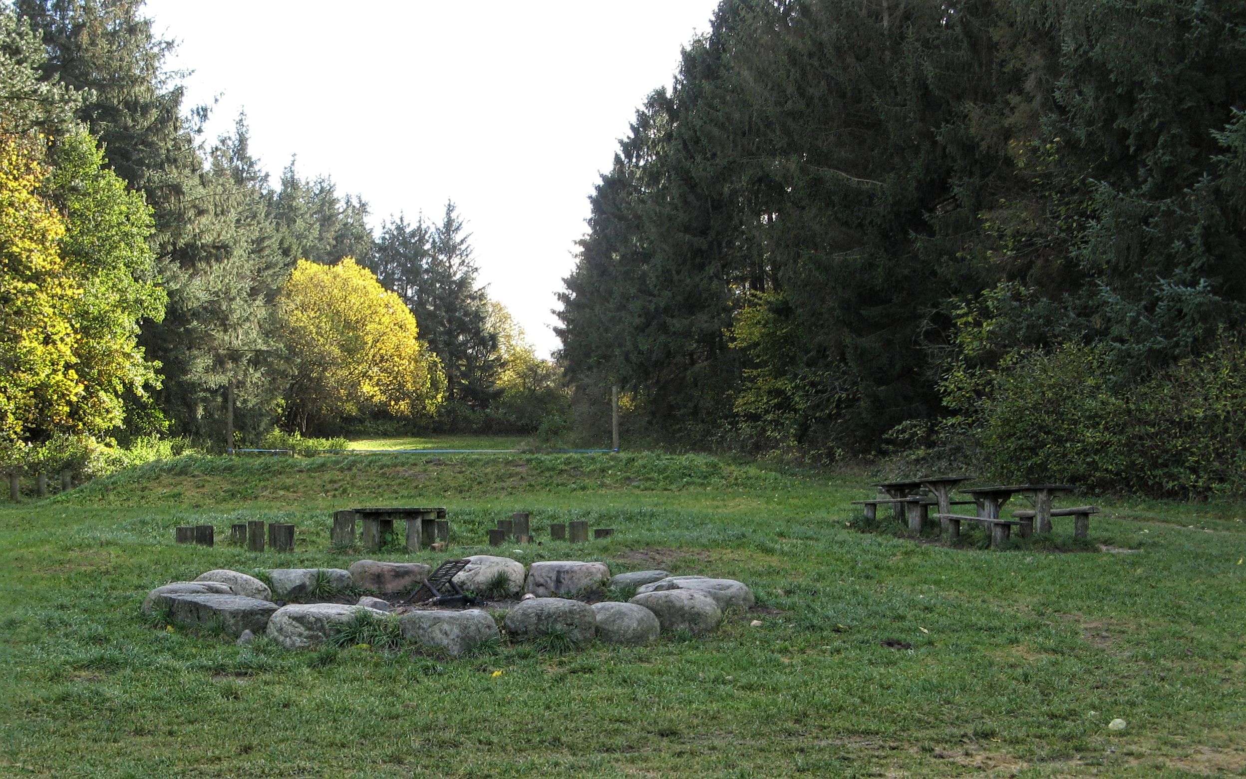Bålplads i Romalt Bakker