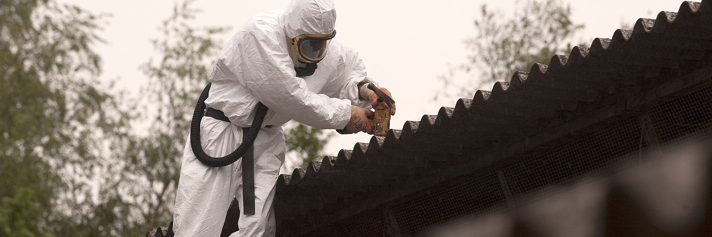 Nedbrydning af asbesttag