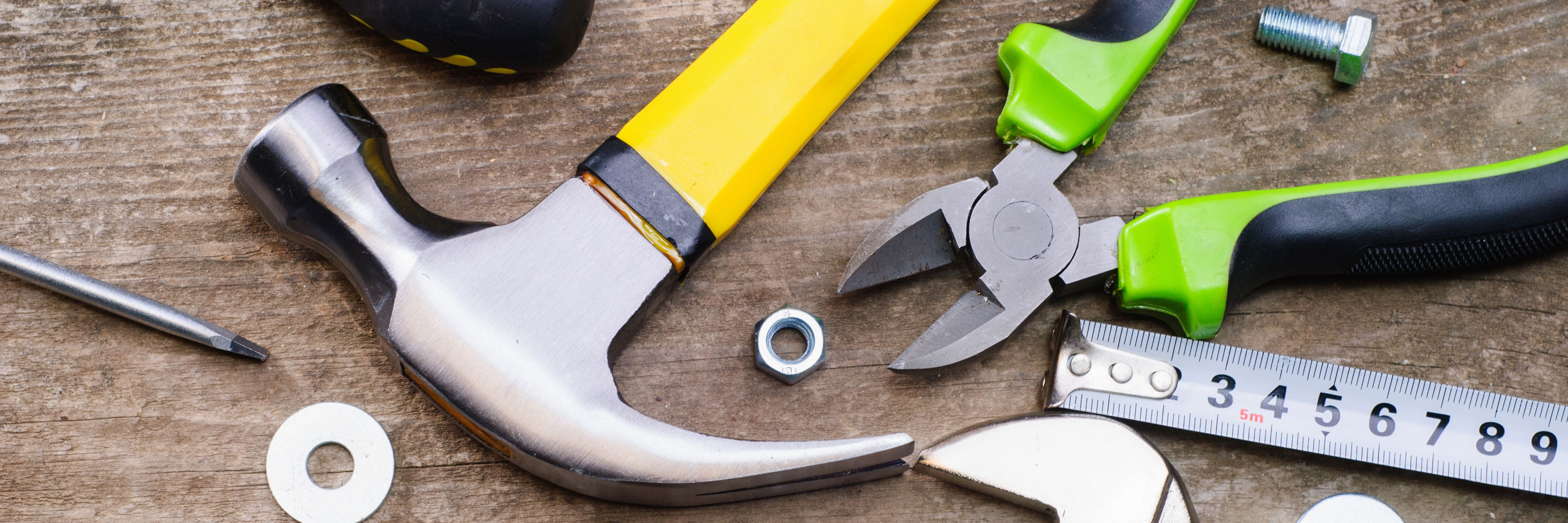 Værktøj på et bord