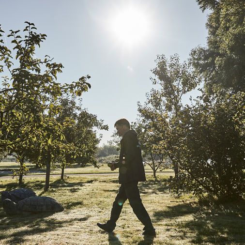 Ole blandt æbletræer