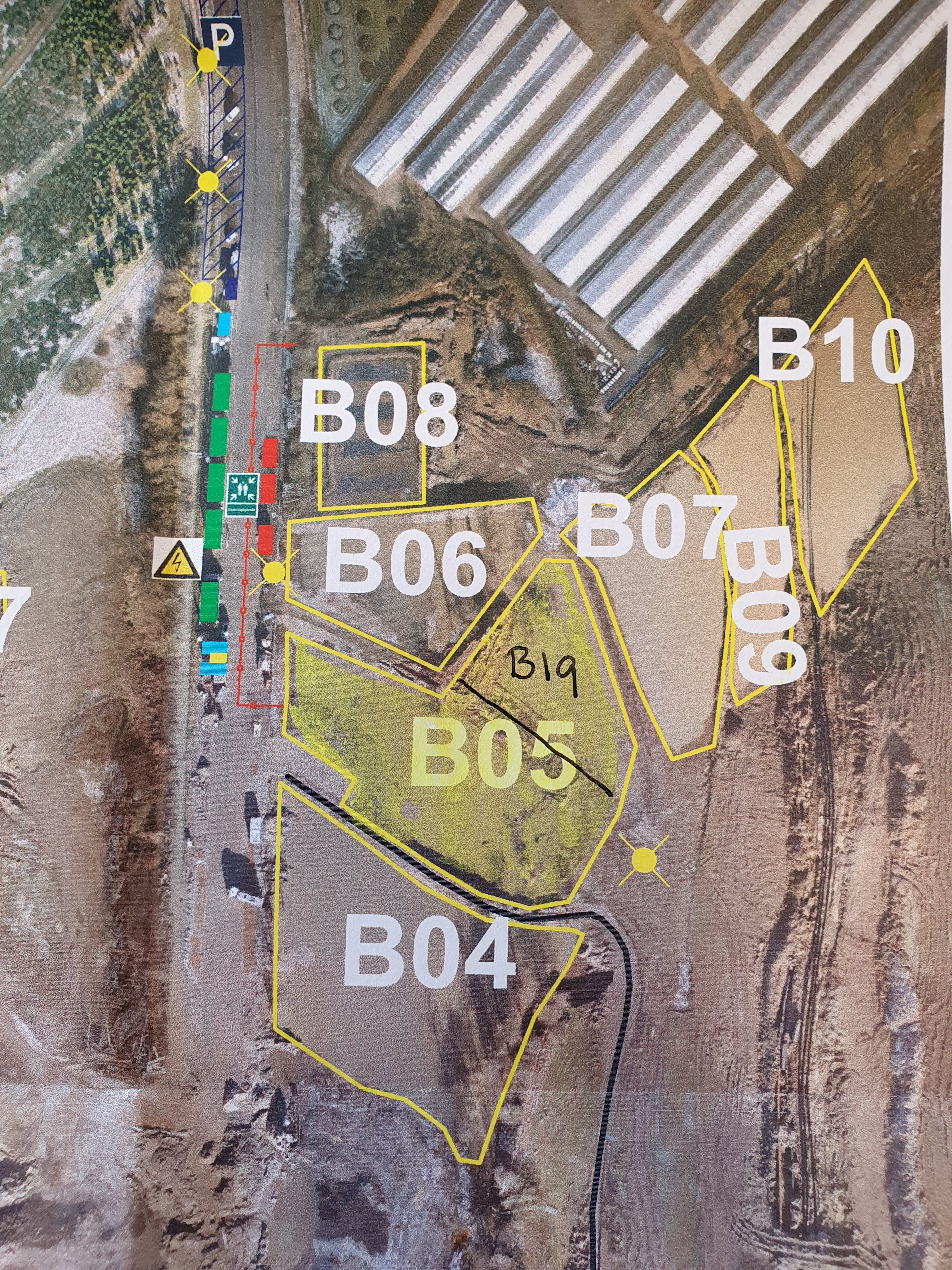 Oversigt over overfladebassiner ved Nordic Waste fra marts