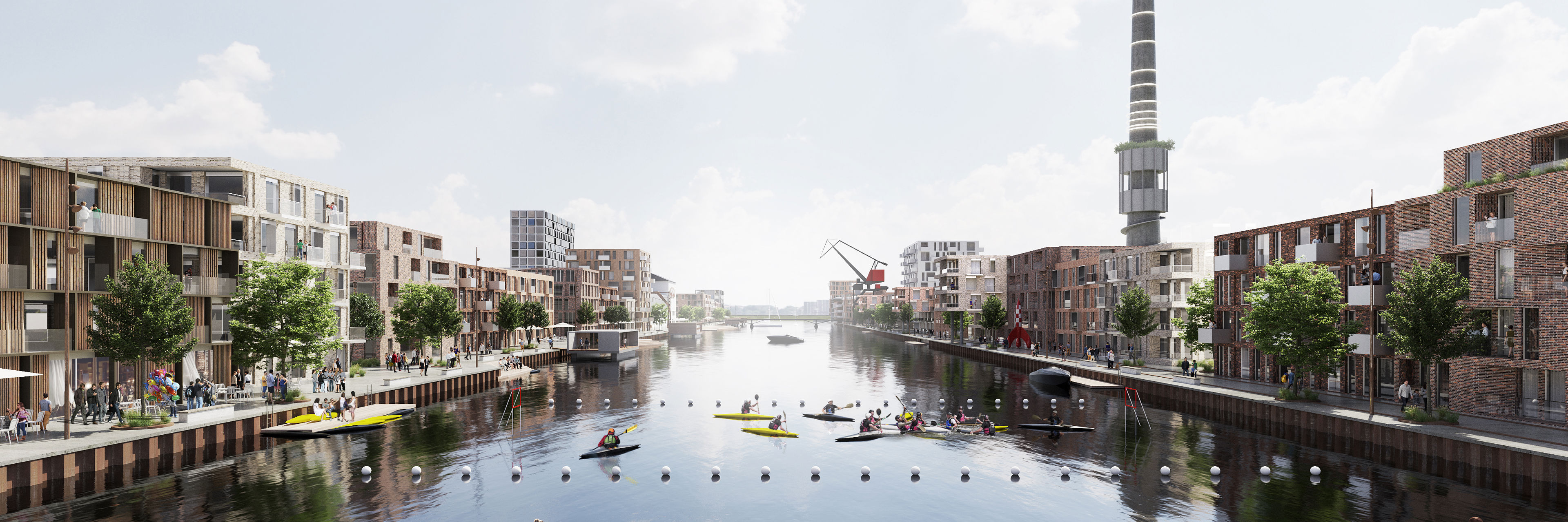 Flodbyen Randers Nordhavnen Scenarie B