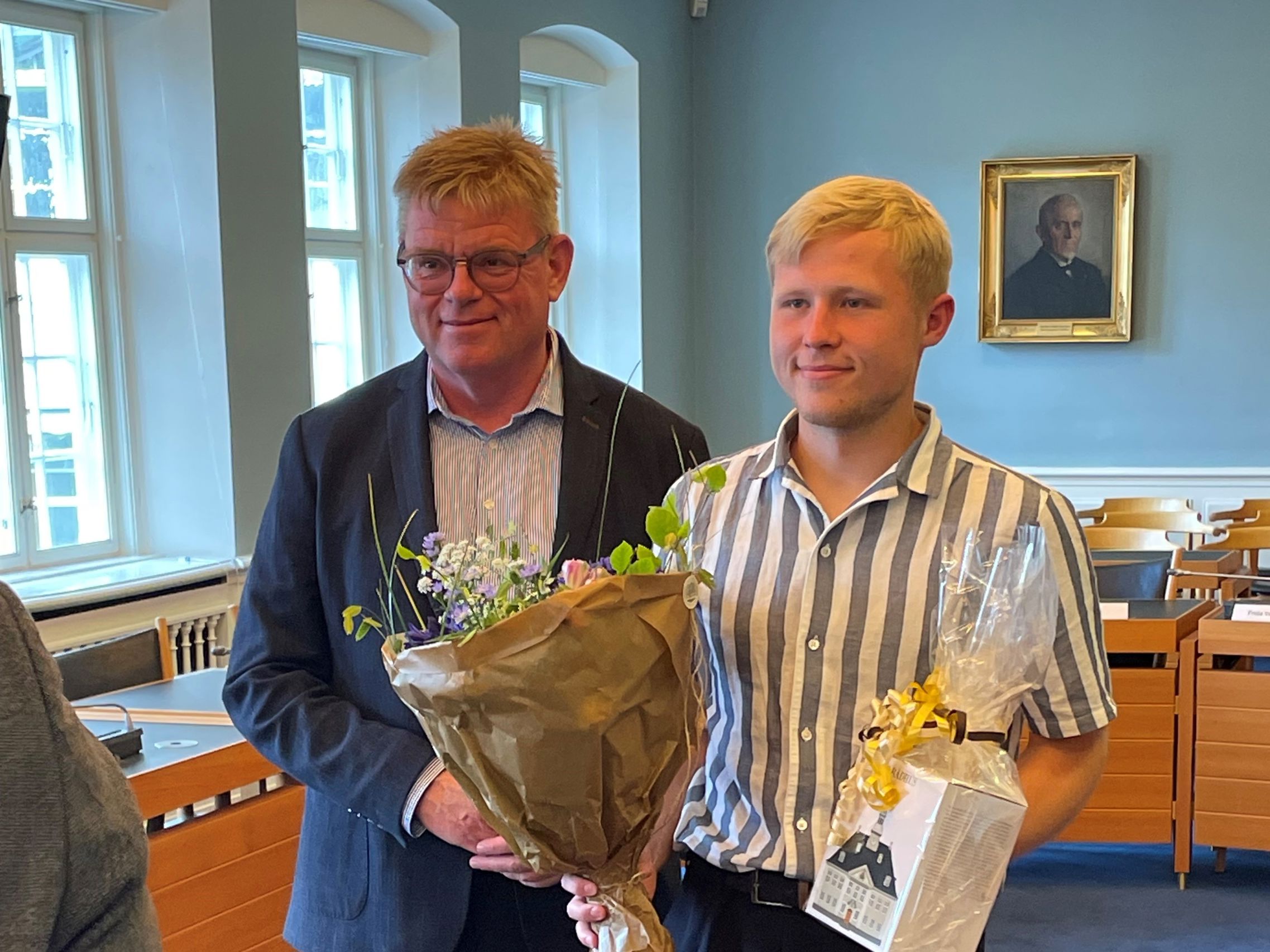 Vinderen af DM i Skills med borgmester Torben Hansen