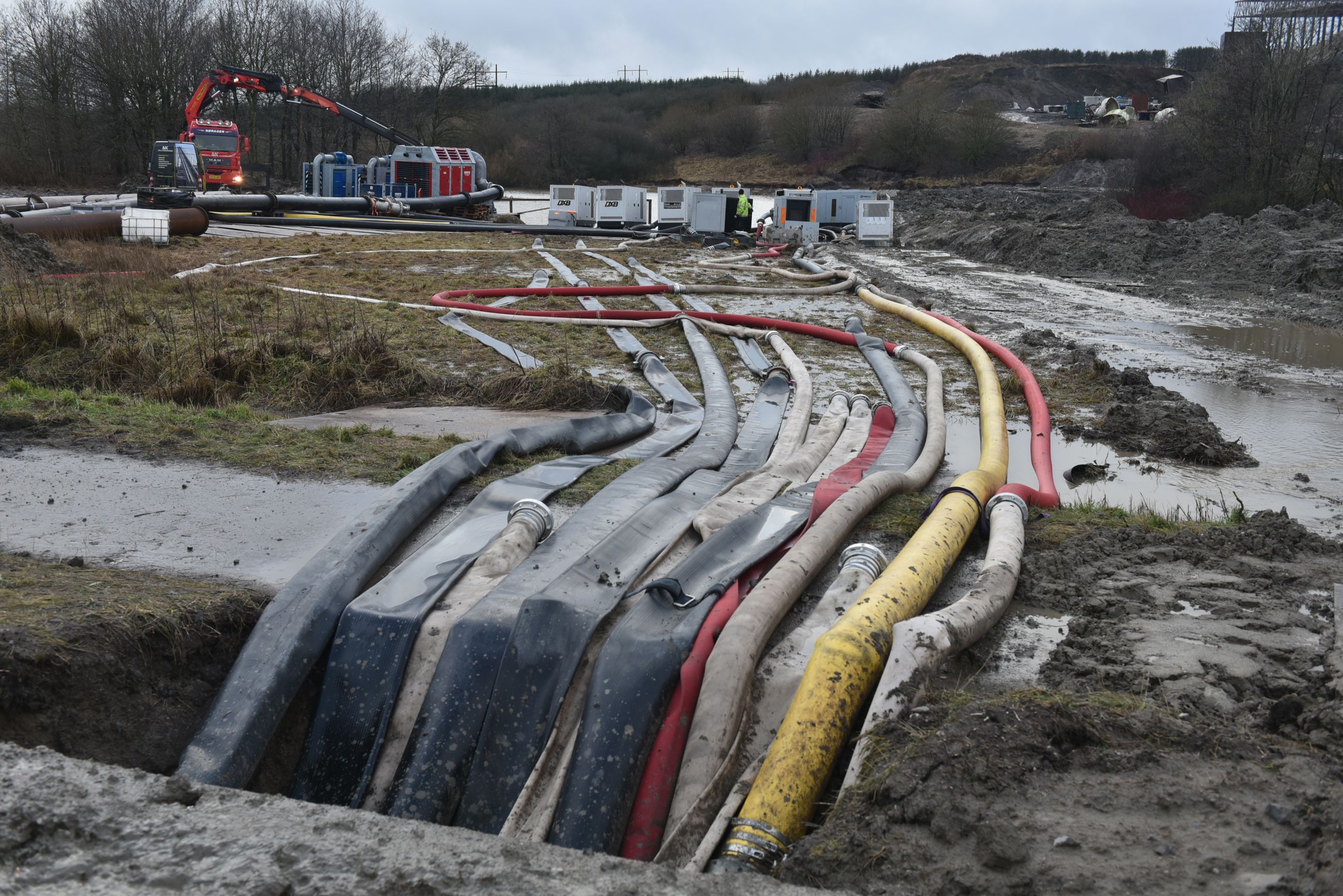 Pumpeløsningen på Nordic Waste som den ser ud torsdag den 28. december 2023